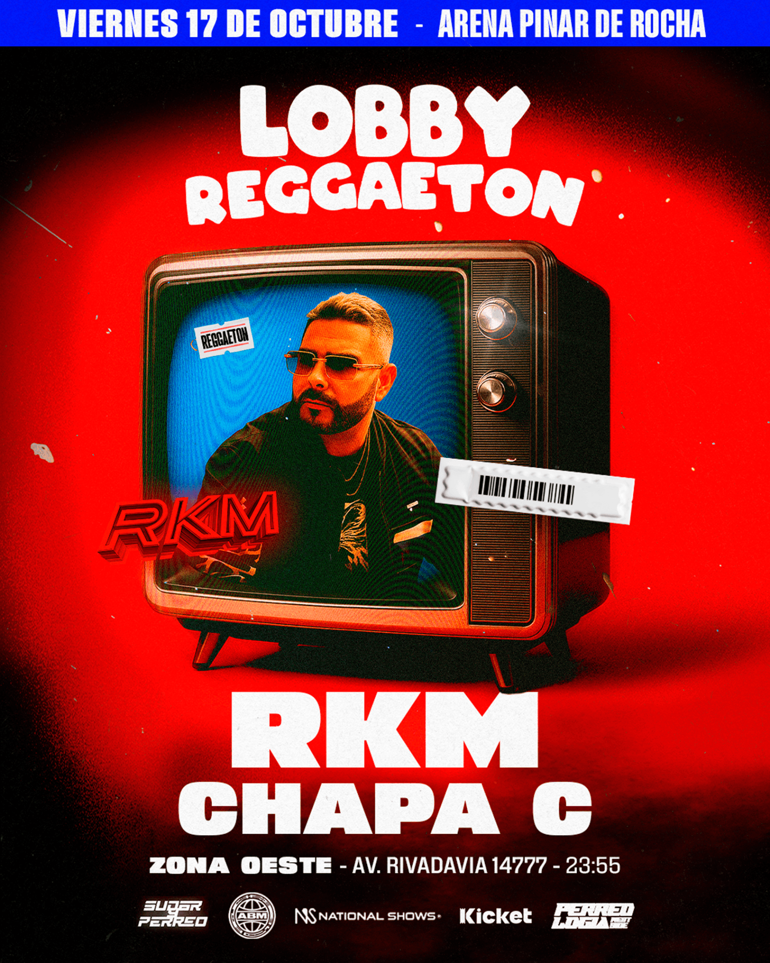 Vier 17.10 -  RKM + LOBBY REGGAETON